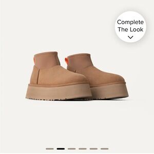 UGG Mini Dipper Boots - Chestnut and Orange